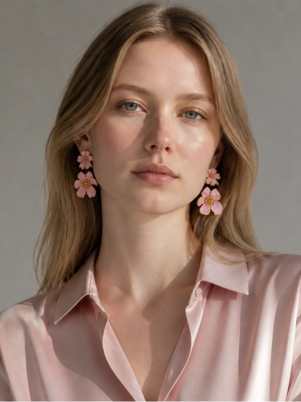 Oscar de la Renta Pink Floral
Earrings